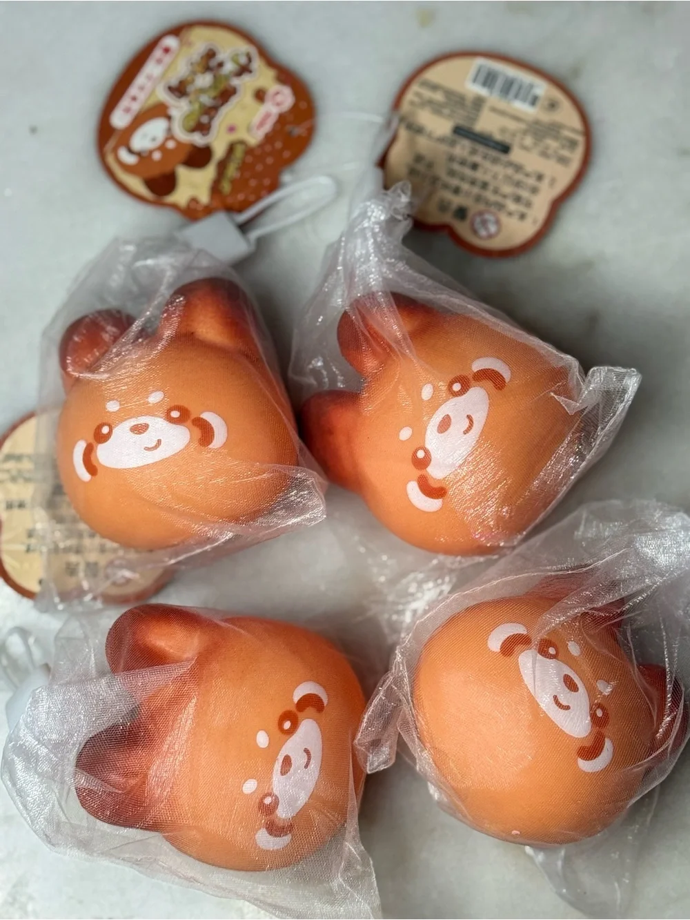 Bundle of 4 authentic red panda squishy. Brand new.